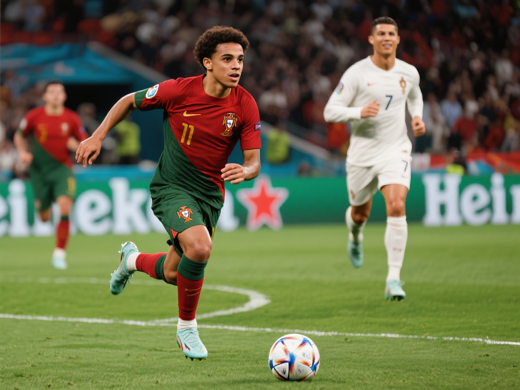 伴随C罗这样经验丰富的球员，特林康在比赛